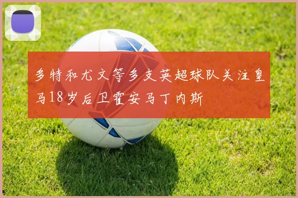 多特和尤文等多支英超球队关注皇马18岁后卫霍安马丁内斯